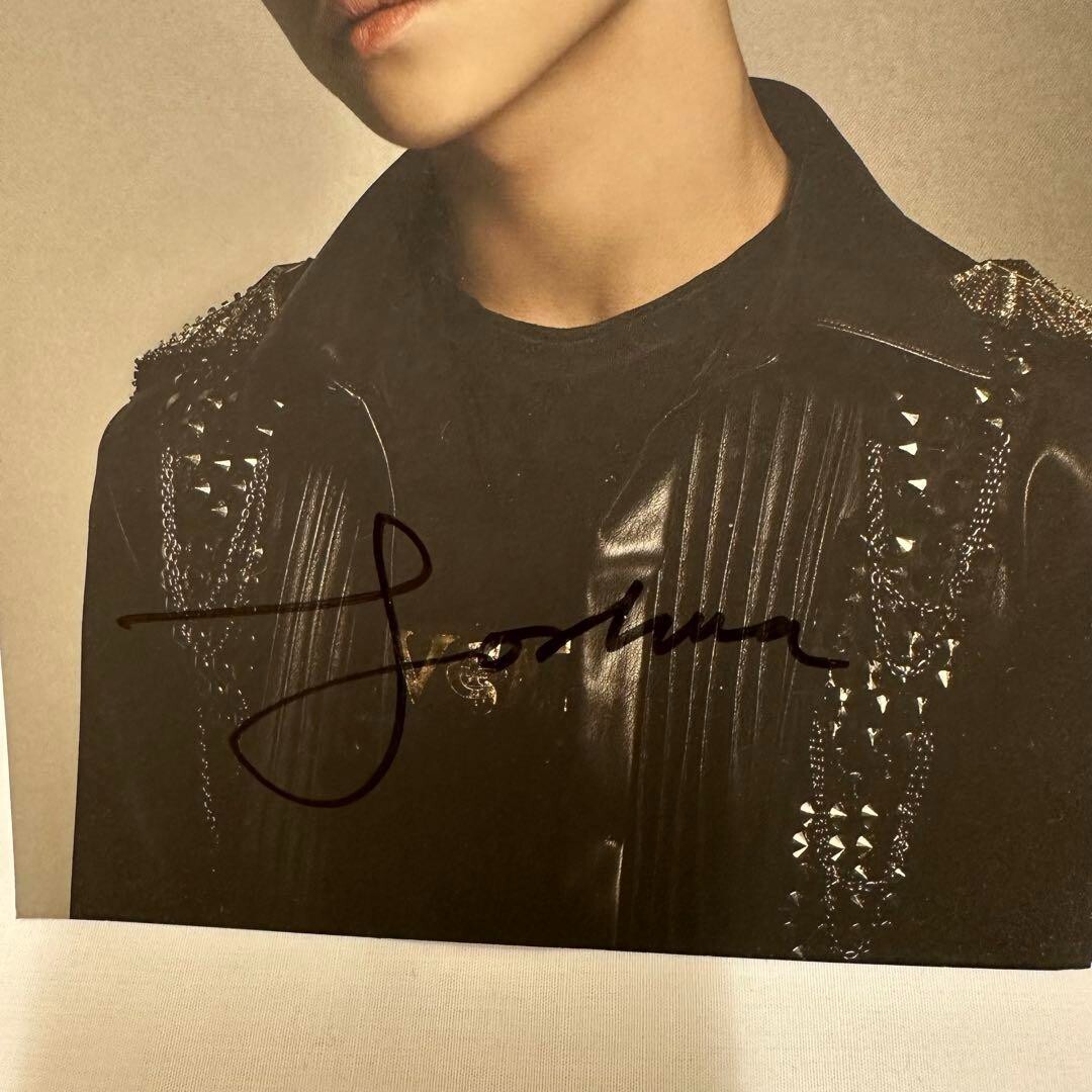 Seventeen autographed signed Joshua Postcard 17 CARAT Signing