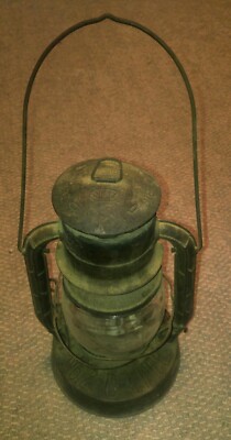 Vintage Dietz NY USA No. 2 D-Lite Glass No. 30 E Clear Glass Globe Lantern 