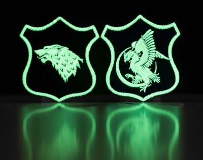#ad Glow in the dark Custom Embroidered Patches Sew On Backing $234.00