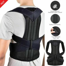 Adjustable Posture Corrector Upper Back Brace Shoulder Straightener Support Belt