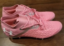 New Under Armour Clone Magnetico Pro FG Soccer Cleats Sz 12.5 Pink 3022629-602