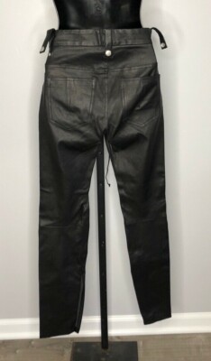 NWT Ben Taverniti Unravel Project Black leather Lace up Black