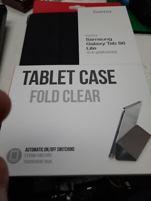 HAMA Fold Clear, Bookcover, Samsung, Galaxy Tab S6 Lite 10.4, Schwarz