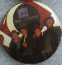 Duran Duran - RARE OG 80's Pin Badge Button for hat/jacket/shirt VTG New Wave 2