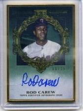 2022 Topps Gilded Collection Rod Carew #'d 6/25 Framed Auto Autograph Card Twins