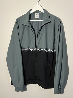 Adidas Track Jacket Prime Green Trefoil Adult Large Green/Black