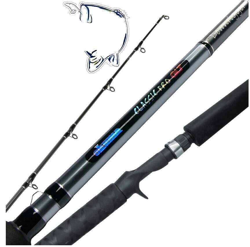 okuma blue diamond downrigger rods White Trolling Rod WD-WL-862MH steel guide frames provide polished titanium OKUMA CONVECTOR B REEL/DIAMOND ELITE