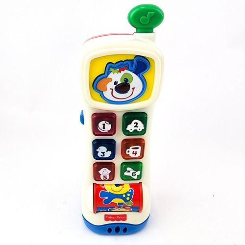 Vintage Fisher Price BABY SMARTRONICS First Words Phone Cell Phone Works 1999