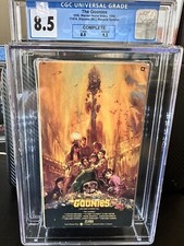 The Goonies VHS CGC 8.5 Graded 1986 Rare Warner Video 1st edition Complete 9.2