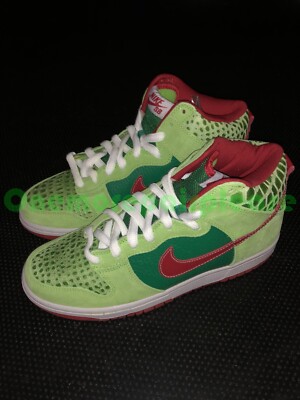 Nike Dunk High Pro SB Forest Varsity Red 305050-362 Dr Feel