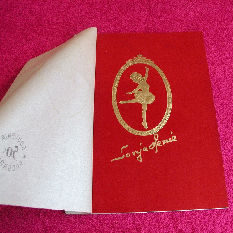 1943-44 Sonja Henie (7th Tour) PROGRAM W/ ORIGINAL DUST COVER