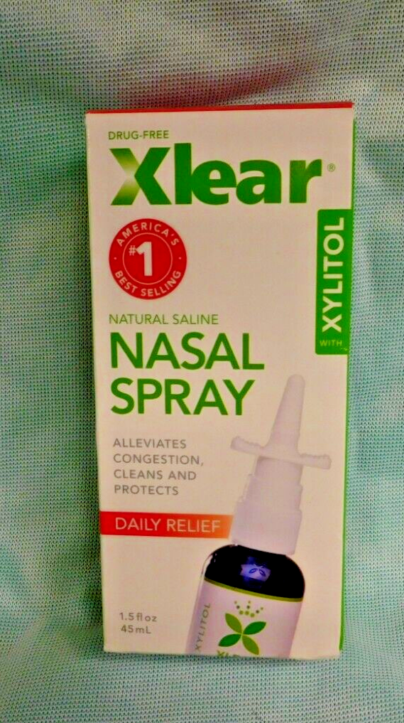 XLEAR NASAL SPRAY DAILY RELIEF NATURAL SALINE 1.5 FL OZ NEW IN BOX eBay