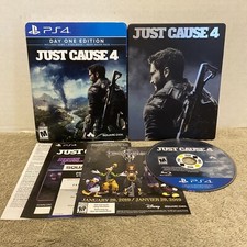 Just Cause 4 PlayStation 4 Steelbook Day One Edition - Game Included Tested