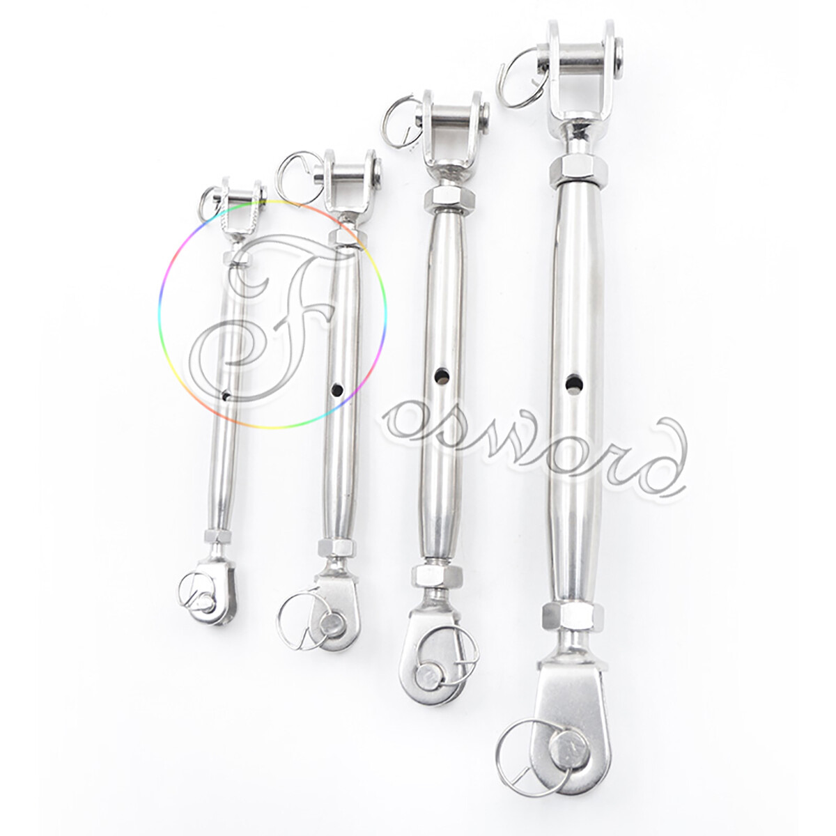 Tenditori Per Filo Acciaio Kit 10 Tendifilo In Acciaio Inox 304 M5 - Per Cavi, Recinzioni, Luci, Tende, Gancio E Gancio Tenditore M5 - Foto 9