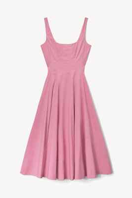 staud wells dress pink Staud Wells Dress