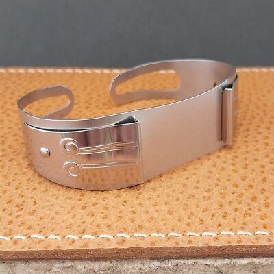17mm 16mm Don Juan Guardsman Deco Stainless Steel Cuff Medium Field Watch Band