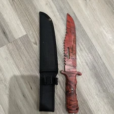 SURVIVOR USA CUSTOM DESIGN Fixed Blade Camouflage Survival Knife Stainless Steel