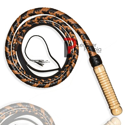 Fouet Indiana Jones KANGAROO HIDE LEATHER BULLWHIP 04 Feet Long 16 Plaits CUSTOM Heavy Duty BULLWHIP $82.99 Brown Whip