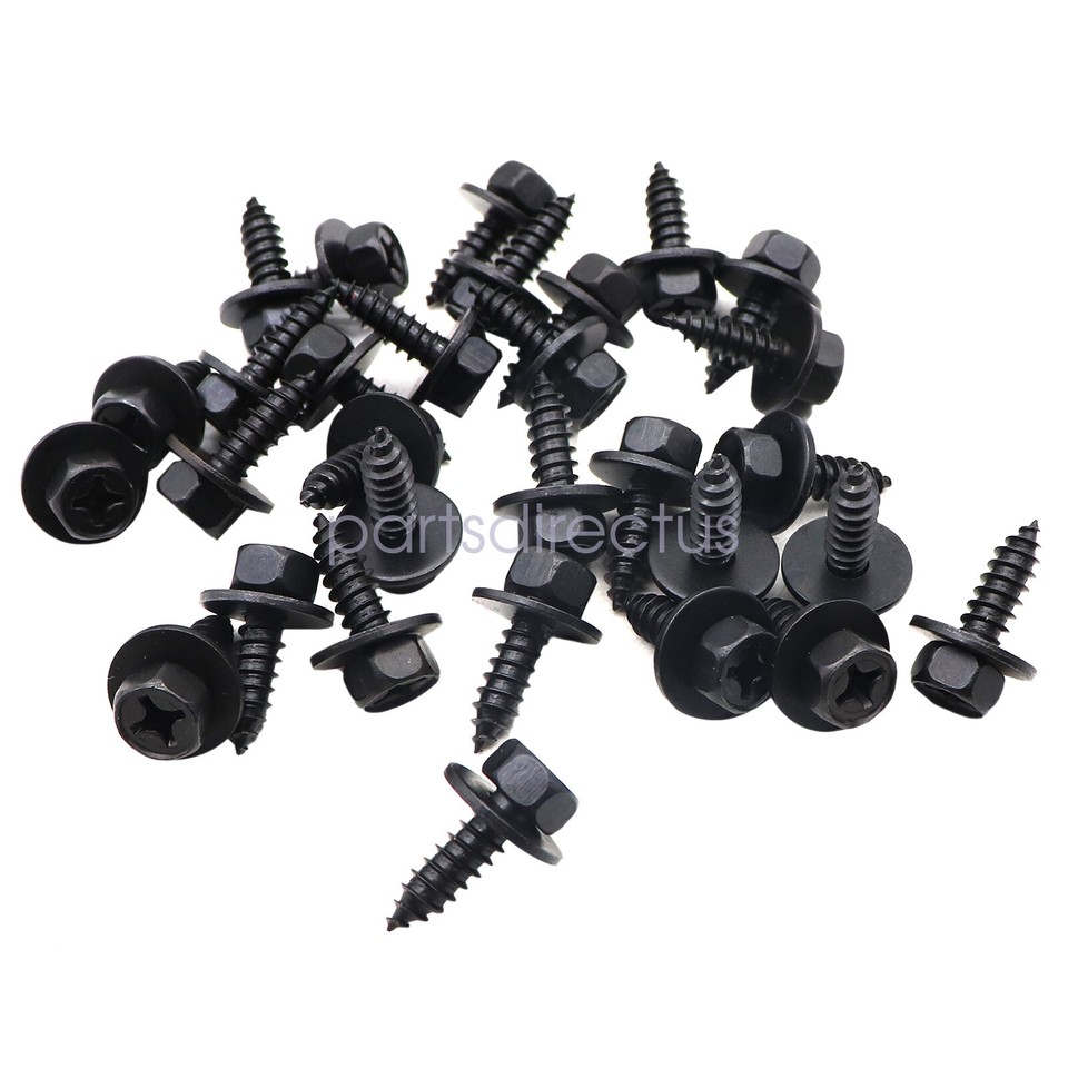 2012 Toyota Camry Fender 30-Pack Black Screw Bolt Retainer Clips For Toyota &ndash; Replaces OEM 90159-60498 Tundra Fender Liner