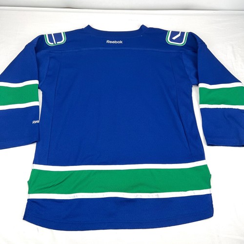 Maglia Vancouver Canucks NHL Reebok taglia Youth L/XL blu verde hockey - Foto 14 di 16