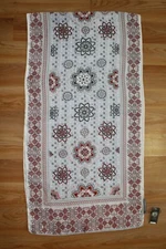 New Vince Camuto Medallion Lite Oblong Scarf 18"x72" NWT #VC436