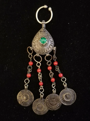 AFRICAN SILVER BERBER FIBULA – TIZERZAI –KHENIFRA, ATLAS MOROCCO