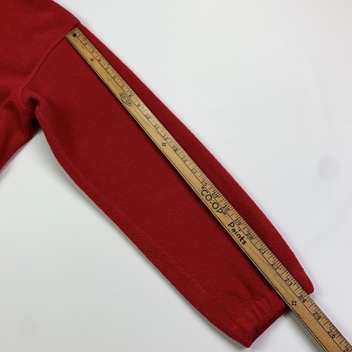 Northern Reflections Womens L Fleece 1/4 Zip Jacket Coat Embroidered Red Pockets - Picture 10 of 11