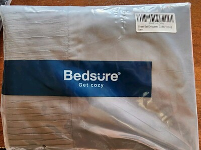 Bedsure Get Cozy  Sheet Set G2 Gray  Luxury Set Size Queen Size 90x102