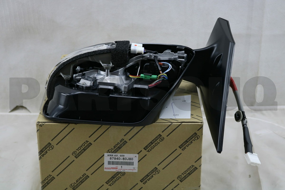 8794060J80 Genuine Toyota MIRROR ASSY, OUTER REAR VIEW, LH 87940