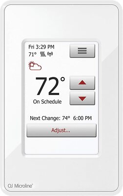 OJ Microline UWG4-4999 WiFi Touch Programmable Radiant Floor Heating Thermostat