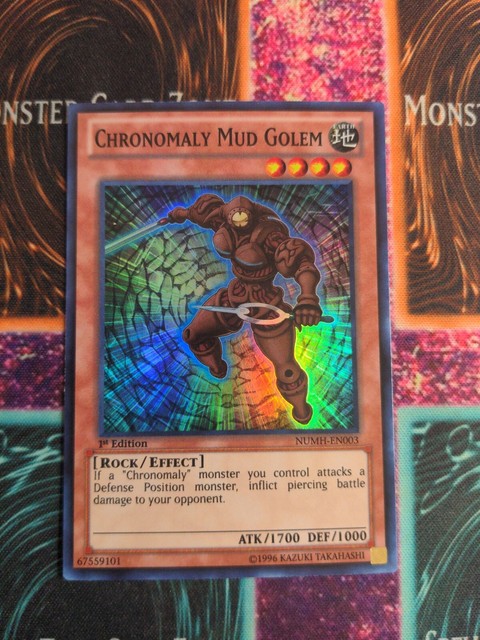 Yu-Gi-Oh! Chronomaly Sol Monolith Karte – Super Rare, 1st Edition, Aus Number Hunters Set
