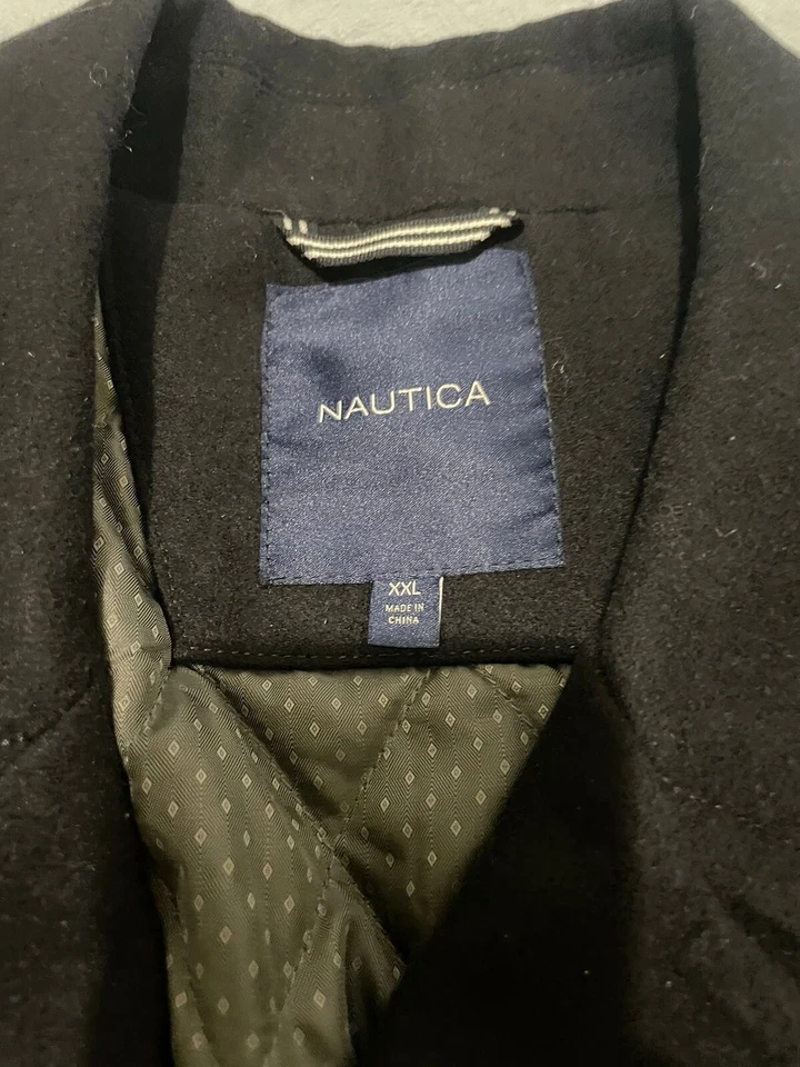 Chaquetón clásico de doble botonadura Nautica para hombre -- talla 2XL -- PeakCoat Foto 2 de 4