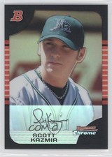 2005 Bowman Chrome Refractor Scott Kazmir #24 9bp