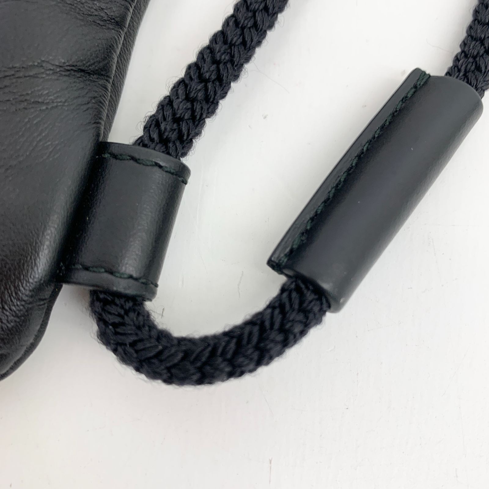 Gucci Real Ghost Drawstring Backpack Leather Blac… - image 7