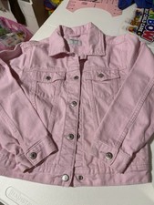 Old Navy Pink Denim Jean Jacket Girl  s L 10-12 