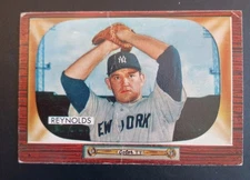 1955 Bowman #201 Allie Reynolds POOR TRIMMED READ DESCRIPTION 