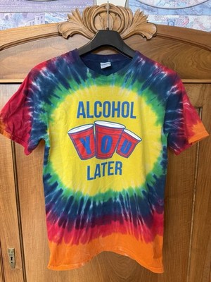 Vintage Tie Dye T-Shirt Gr.S Unisex Top Zustand Bunt Hippie Batik