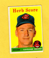 1958 Topps Herb Score #352 Cleveland Indians EXCELLENT FREE SHIPPING