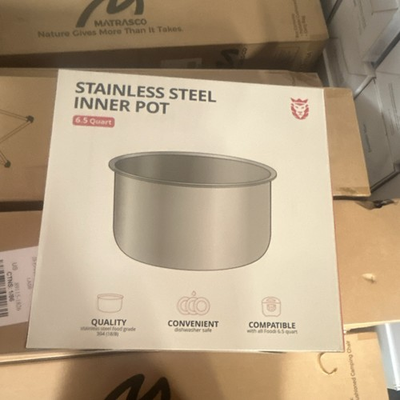 #ad Stainless Steel Inner Pot 6.5 Quart Dishwasher Safe Silver Pressure Cooker $25.00