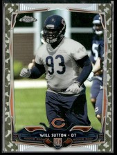 2014 Topps Chrome #170 Will Sutton Camo Refractors #/499