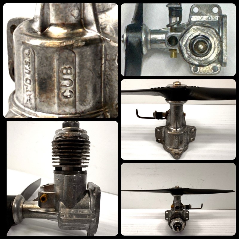 Vintage OK Cub .049/.074 (?) Model Airplane Engine xLNT Compression, Clean