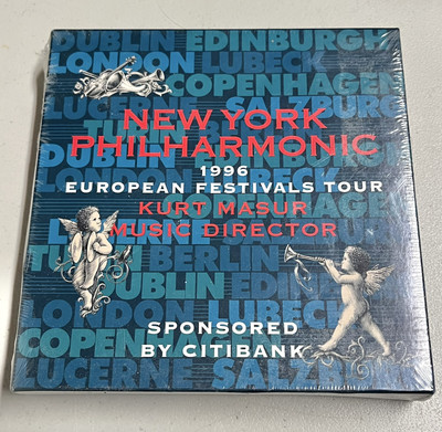New York Philharmonic 1996 European Festivals Tour Kurt Masur Music CD Sealed!