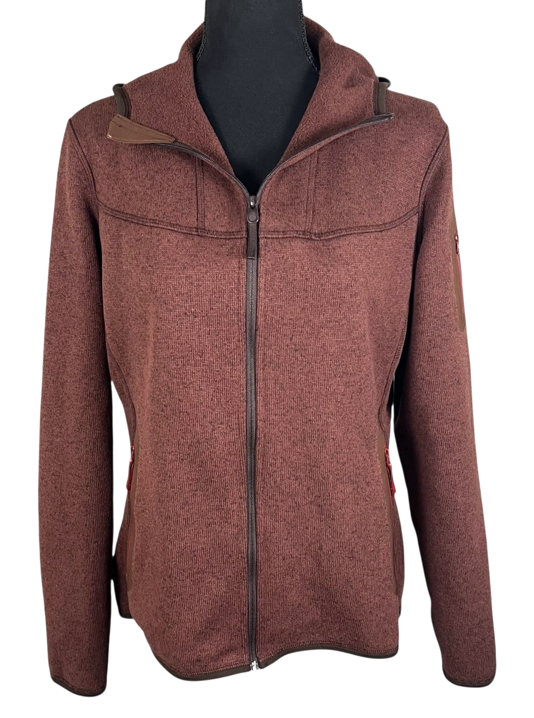 ARC'TERYX Arcteryx Covert Cardigan Felpa Pile Giacca Donna Taglia Large Marrone Full Zip