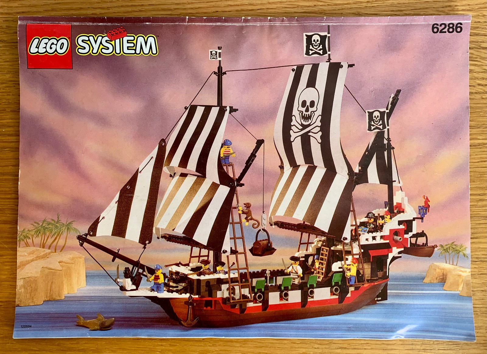LEGO Piratenschiff Skull's Eye Schooner 6286 mit Anleitung und komplett