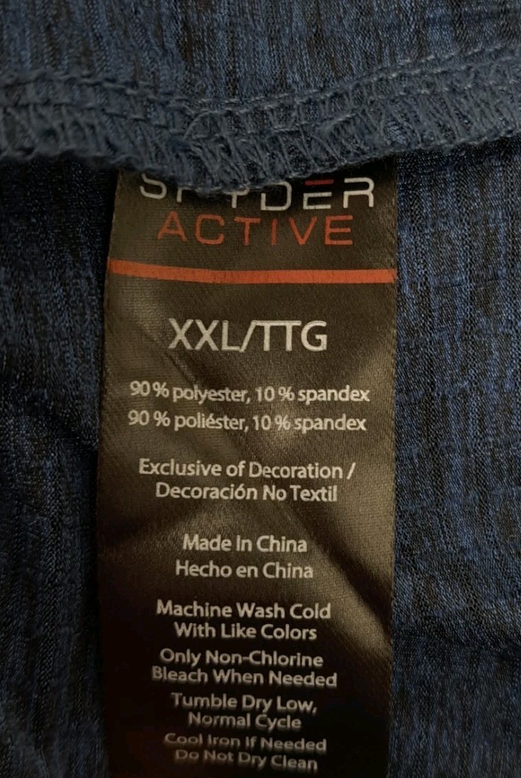 Spyder Active ProWeb Quarter Zip Pullover Blue Me… - image 7