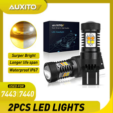 Led Turn Signal Parkingdrl Lights 7443 Switchback Amber White Anti Hyper Flash
