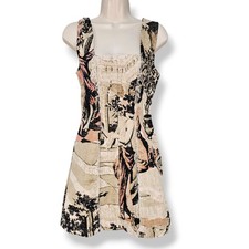 Urban Outfitters Uncut Tapestry Corduroy Square Neck Mini Dress S Artsy Museum 