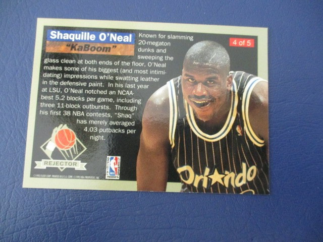1992-93 Fleer Ultra - Rejector Shaquille O'Neal #4 (RC) view 2