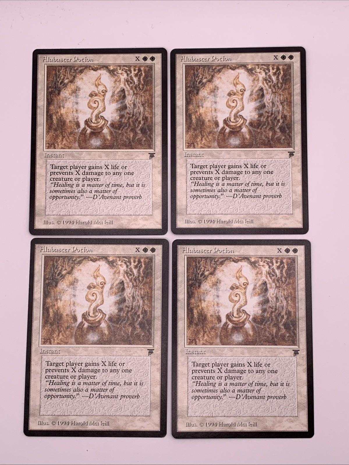 MTG LP Alabaster Potion  X 4  Legends Magic The Gathering