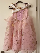 Disney Castle Collection Aurora Deluxe Pink Princess Dress Size 7/8